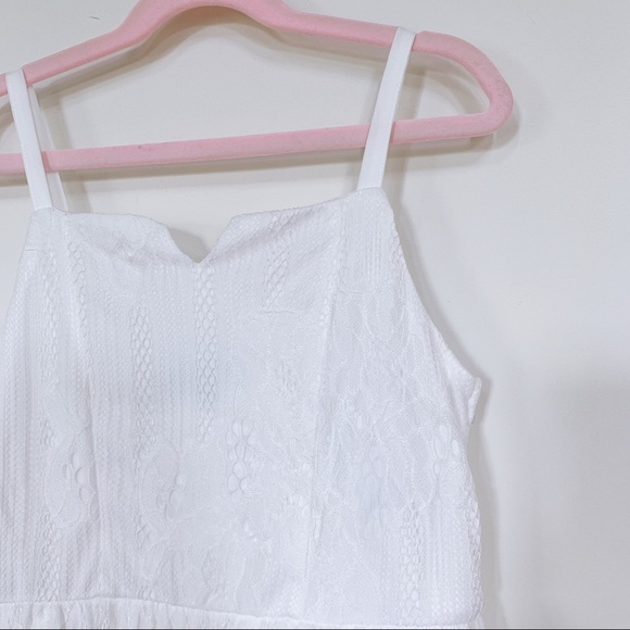 Trixxi Girl Lace White Dress. Big Girl - Picture 2 of 4